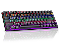 Low Profile Mechanical Gaming Keyboard with 22 backlit,and 3 connection modes